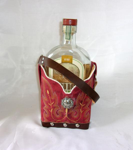 Whiskey Tote - Cowboy Boot Whiskey Tote CR65 picture