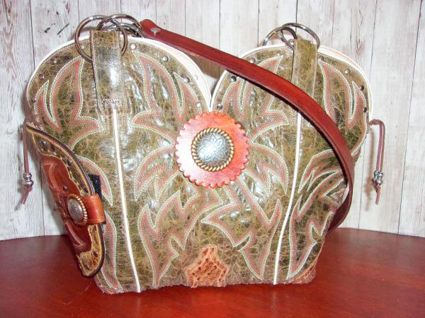 Hand-Crafted Conceal Carry Purse - Cowboy  Boot Purse CB69 picture