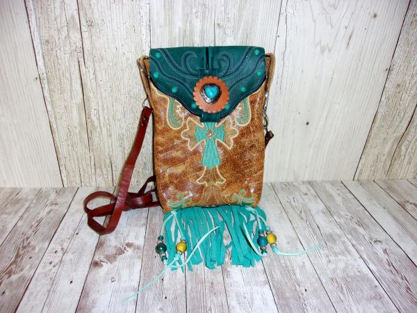 Cross-Body Hipster Bag - Cowboy Boot Purse HP713 picture