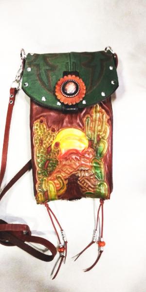 Cross-Body Hipster Bag - Cowboy Boot Purse HP743 picture