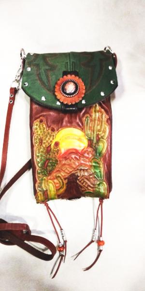 Cross-Body Hipster Bag - Cowboy Boot Purse HP743