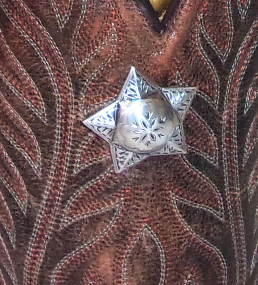 Leather Wine Tote - Cowboy Boot Wine Caddy WT570 picture