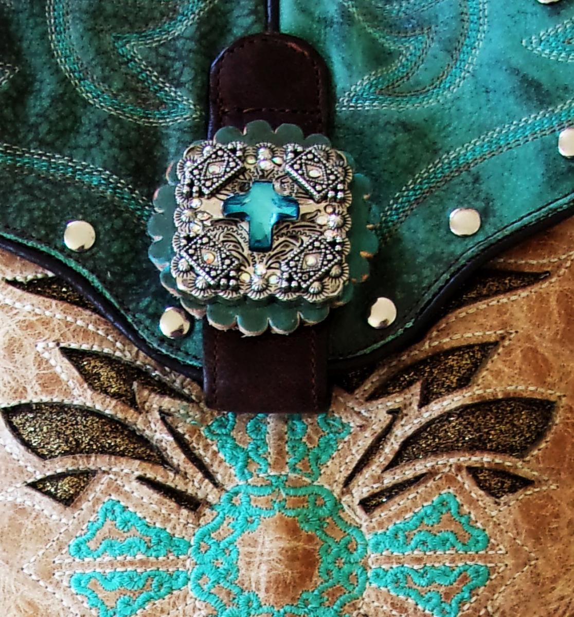 Cross-Body Hipster Bag - Cowboy Boot Purse HP762 picture