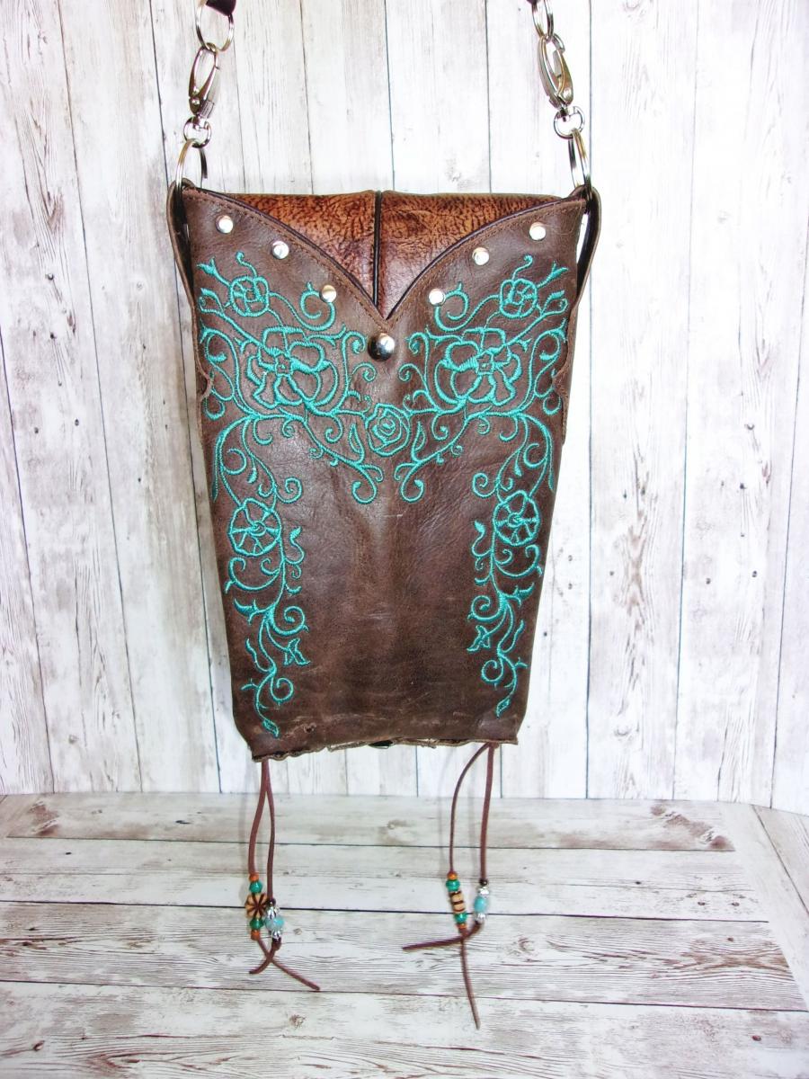 Cross-Body Hipster Bag - Cowboy Boot Purse HP729 picture