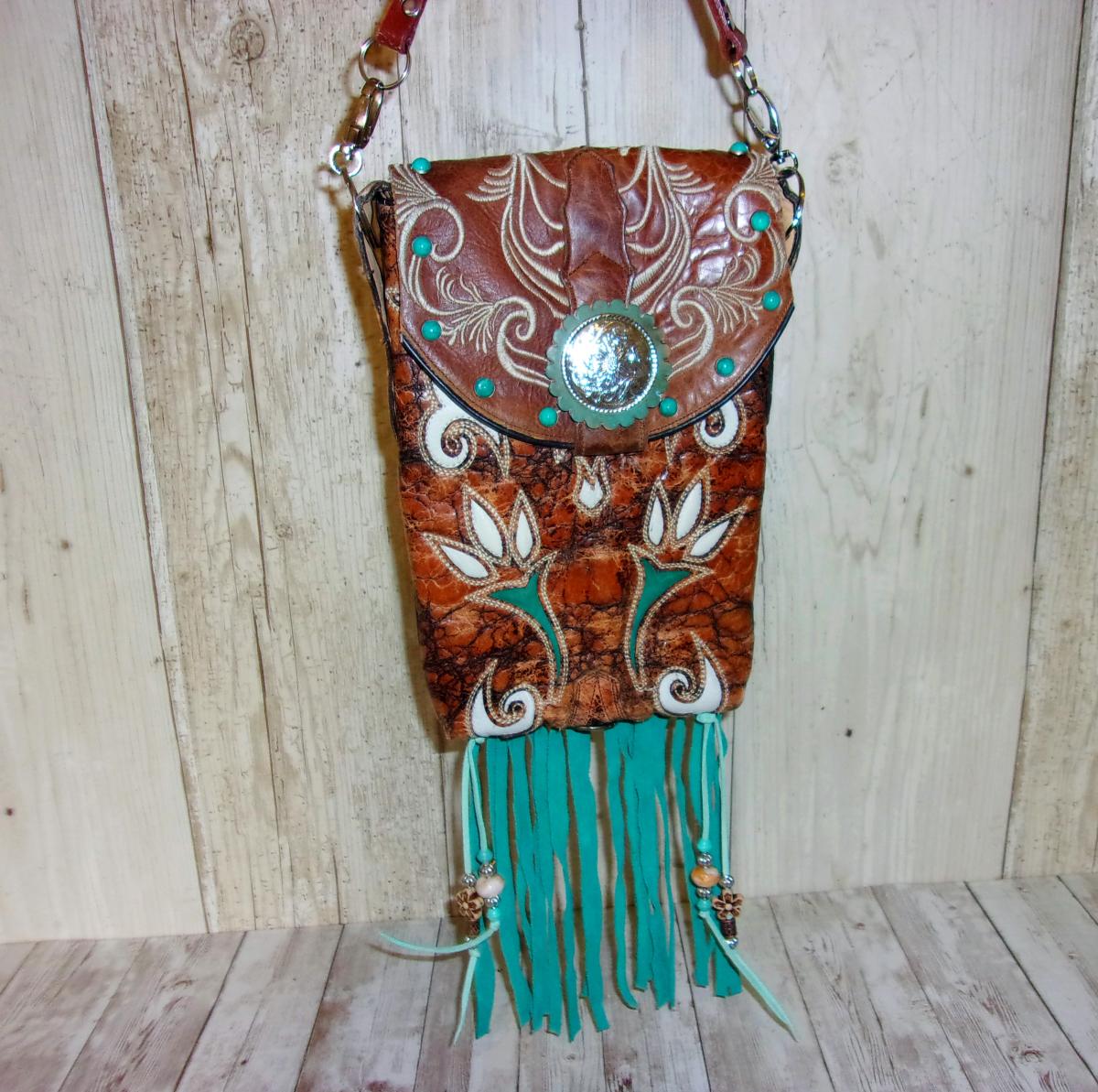 Cross-Body Hipster Bag - Cowboy Boot Purse HP715 picture