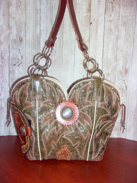 Hand-Crafted Conceal Carry Purse - Cowboy  Boot Purse CB69 picture