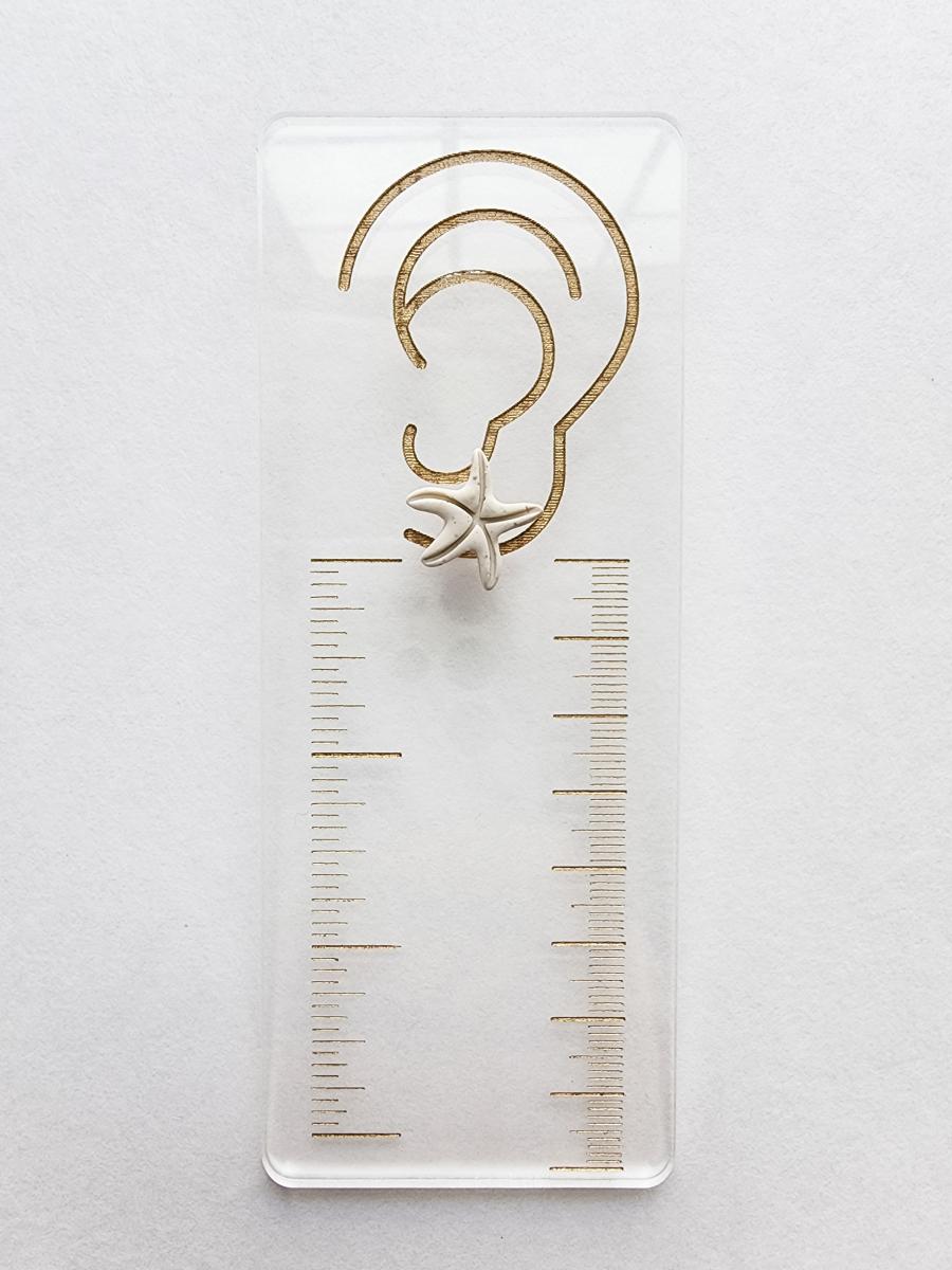 Summer Polymer Clay Beachside Star Fish Sand Stud picture