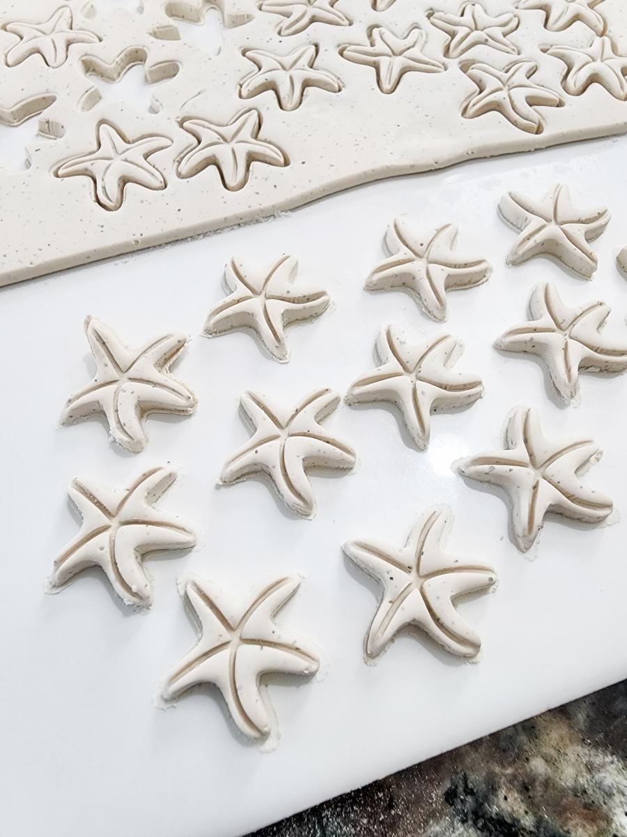 Summer Polymer Clay Beachside Star Fish Sand Stud picture