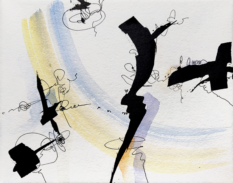 The Lighting Unexpected | Watercolour & Ink picture