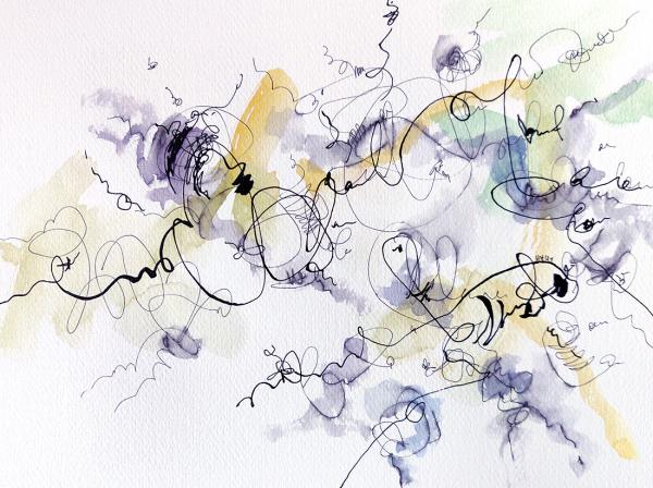 Park Walk 03 | Watercolour & Ink picture