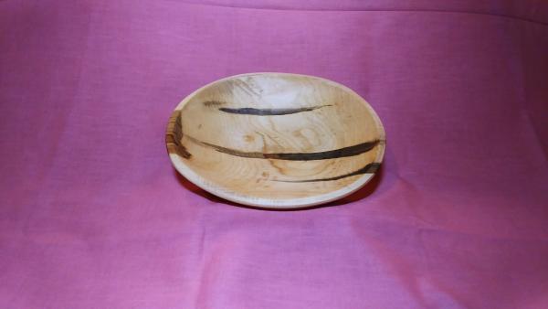 Small oval maple bowl