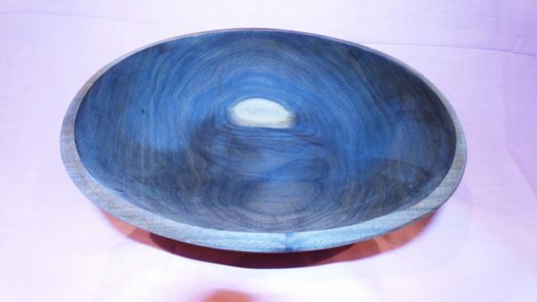 Large oval black walnut bowl