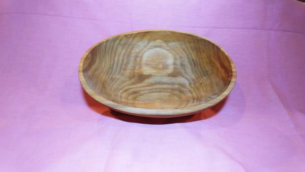 Oblong birch wooden bowl