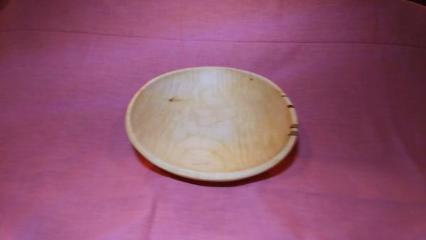Maple oval wooden bowl