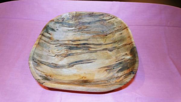 Large square ambrosia maple bowl