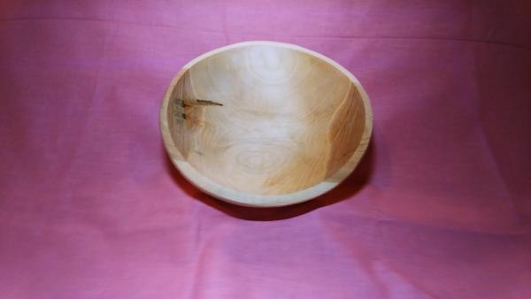 Round maple bowl