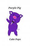 Purple Pigs Cake Pops