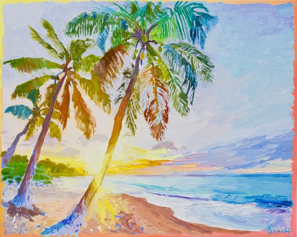 Sunset Beach Palms