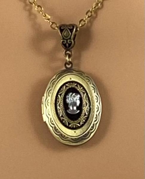 Roman Cameo Locket Necklace picture