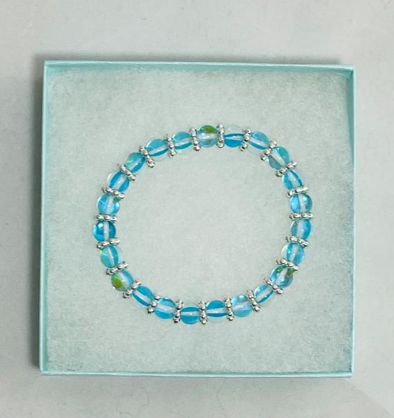 Mystic Aqua Quartz Elastic Bracelet picture
