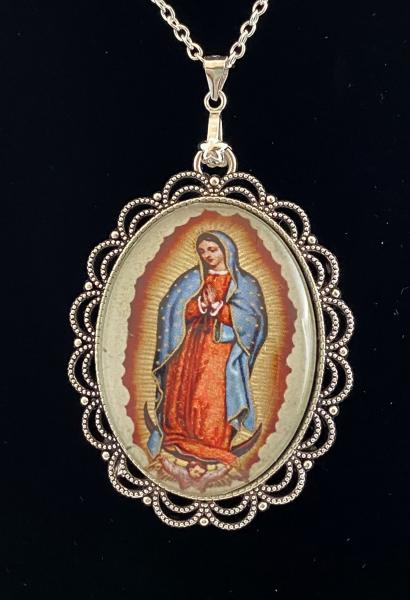 Our Lady of Guadalupe Cabochon Necklace