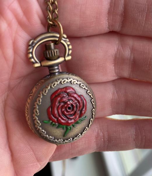 Ladies' Rose Pocket Watch - Customizable picture
