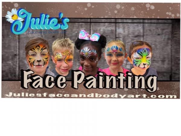 Julie’s face and body art