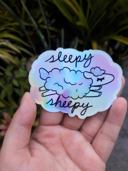 Sleepy Sheepy Sticker