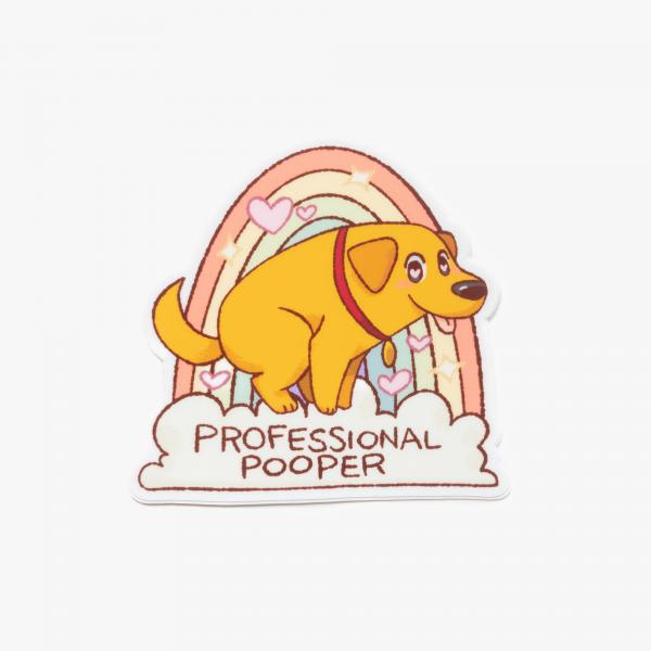 Professional Pooper Vinyl Sticker (3")
