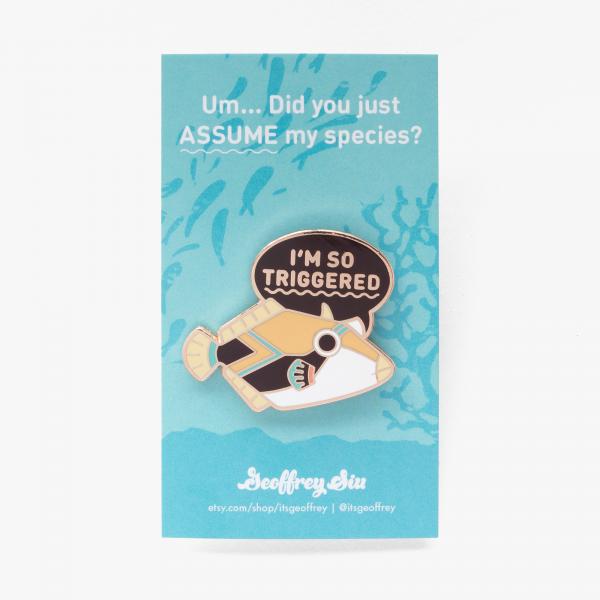 Triggered Fish Pin (Series 3) (1.5")