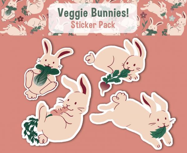 Veggie Bunnies! Sticker Pack picture