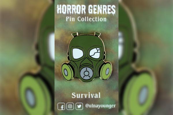 Survival Horror Genres Hard Enamel Pin 1.5" picture