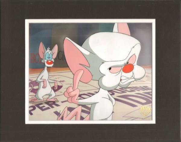 Pinky and The Brain FIRST EPISODE Spielberg 1995-98 production cell Warner Bros picture