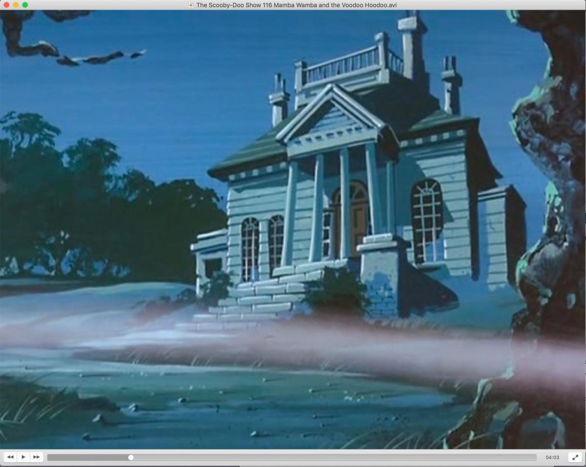 SCOOBY DOO 1976 Maison Dupre Production Animation Background Drawing by Bob Singer from Hanna Barbera picture