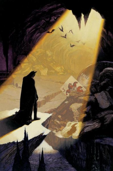 Laurel Blechman Original Cover Painting for Shadow of the Bat #79 DC 1998 Batman