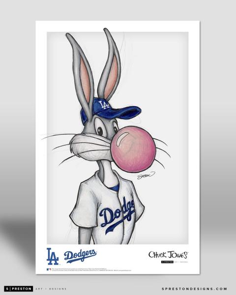 Bubblegum Bugs Sketch Dodgers Variant 11x17 Art Print picture