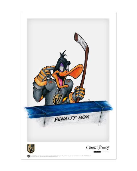 NHL Daffy Golden Knights Sketch Variant 11x17 Art Print