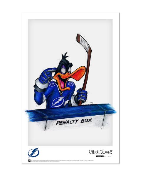 NHL Daffy Sketch Lightnings Variant 11x17 Art Print picture