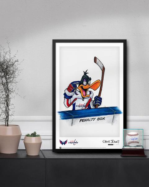 NHL Daffy Sketch Capitals Variant 11x17 Art Print