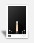 Minimalist X-Wing 11x17 Art Print