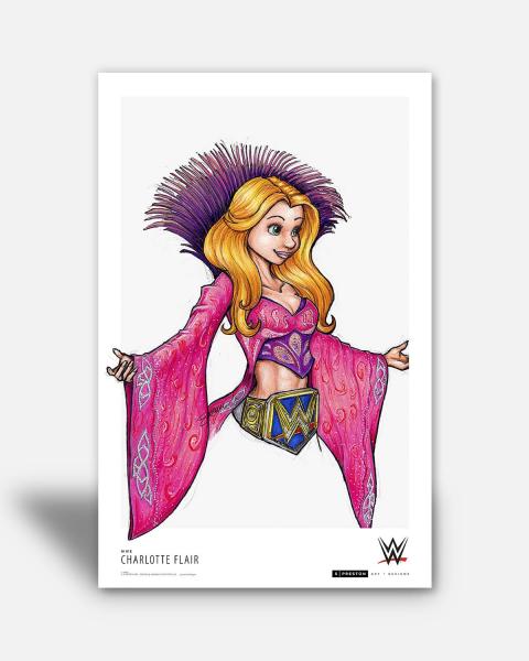 Minimalist Charlotte Flair 11x17 Art Print picture