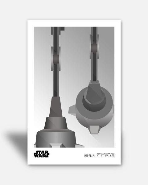 Minimalist AT-AT 11x17 Art Print