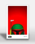 Minimalist Boba Fett 11x17 Art Print