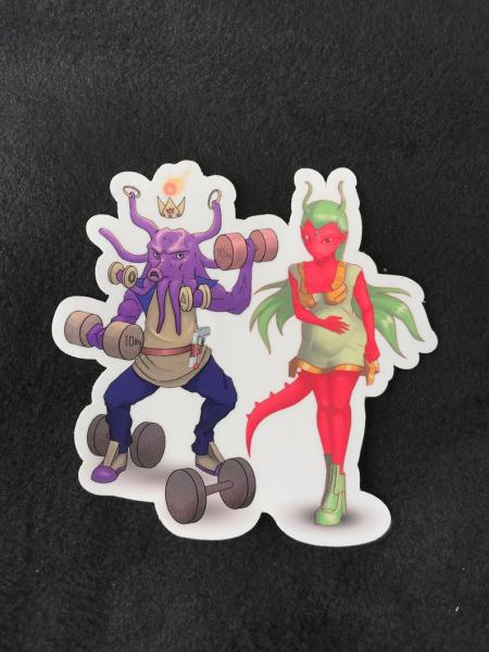 Alien Couple Sticker