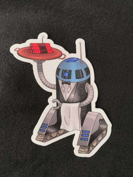 Robot King Sticker