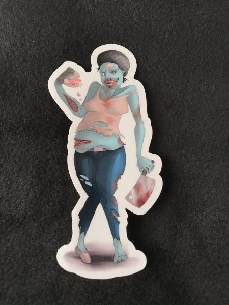 Zombie Lunch Lady Sticker
