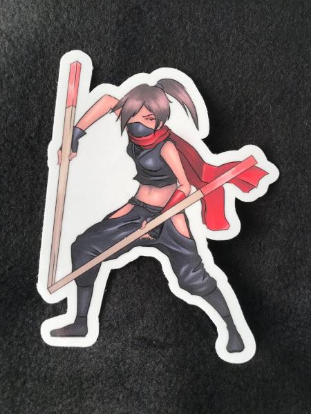 Ninja Girl Sticker