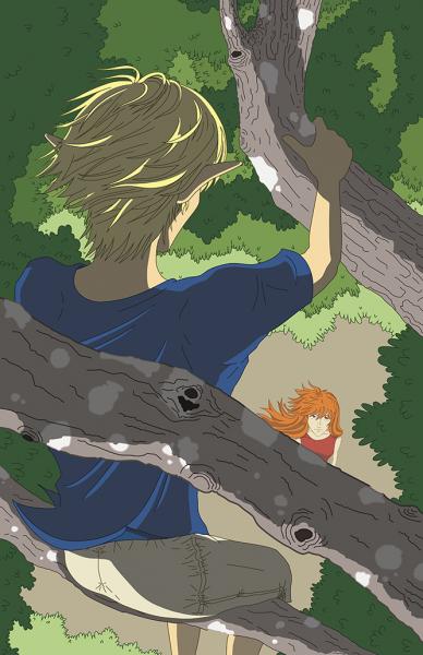 Chase Watching Ryū From Tree Print
