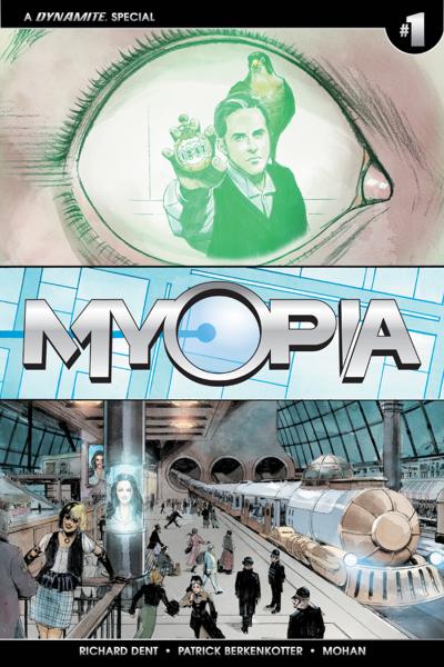 11x17 Myopia Issue 1 Variant Cover Poster, Signed by Richard Dent picture