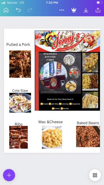 Jenny’s Italian ice, funnel cakes and food factory